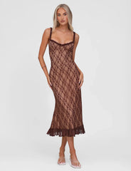 Deja Dress - Brown Lace