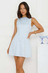 Lagoon Waves Mini Dress